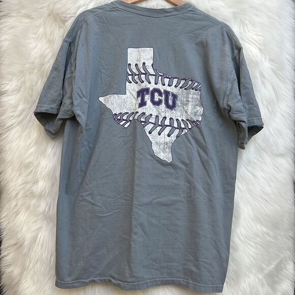 Texas Christian University TCU Horned Frogs baseball T-shirt - Picture 2 of 7